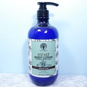 🆕XL 33.8 oz Naturisa Shea Butter Hemp Body Lotion Moisturizer